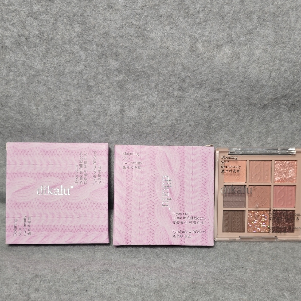 Dikala Eyeshadow Palette - Pink and Brown Shades Set Of Two NIB
